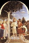 Piero della Francesca The christening of Christ oil painting